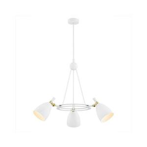 Argon 6148 - Csillár rúdon CHARLOTTE 3xE27/15W/230V fehér/arany 6148 kép