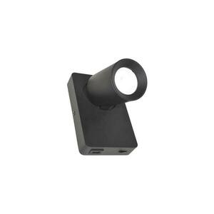 Fali spotlámpa TAFT 1xGU10/30W/230V USB fekete 011177 kép