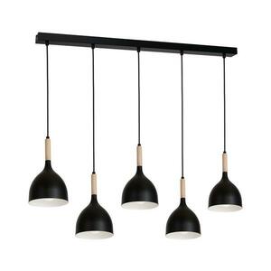 Csillár zsinóron NOAK WOOD 5xE27/60W/230V 1877 kép