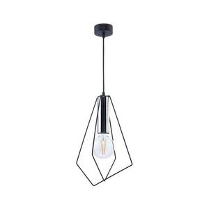 Jupiter 1661 - Csillár zsinóron KAIR 1xE27/60W/230V fekete/króm 1661 kép