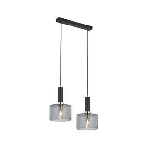 Jupiter 1859 - VA2 - Csillár zsinóron VANES 2xE27/60W/230V ezüst/fekete 1859 kép