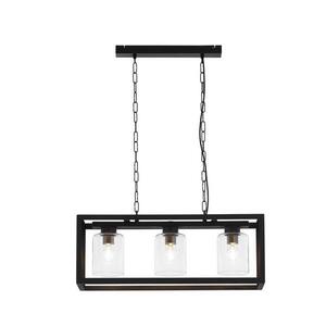 Jupiter 1805 - MC3 - Csillár láncon MACARI 3xE27/60W/230V fekete 1805 kép