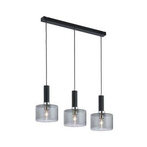 Jupiter 1860 - VA3 - Csillár zsinóron VANES 3xE27/60W/230V ezüst/fekete 1860 kép