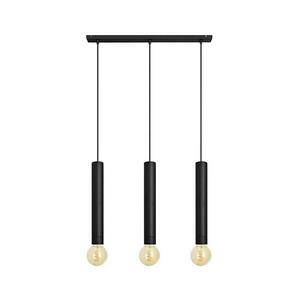 Csillár zsinóron TUBA 3xE27/15W/230V fekete W-L 1117/3 BK kép