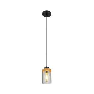 Globo 15557H - Csillár zsinóron FINCA 1xE27/40W/230V fém/fa 15557H kép