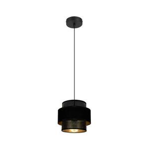 Csillár zsinóron NESS 1xE27/60W/230V fekete 0981 kép