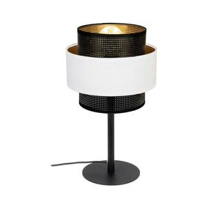 Asztali lámpa NESS 1xE27/60W/230V fekete/fehér 0979 kép