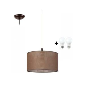 LED Csillár zsinóron NOEL 1xE27/60W/230V barna LM-1.163/BRĄZ kép