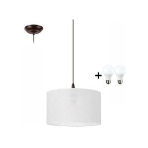 LED Csillár zsinóron NOEL 1xE27/60W/230V fehér LM-1.163/BIAŁY kép