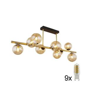 Globo 56135-9D - LED Csillár rúdon RIHA 9xG9/3W/230V sárgaréz 56135-9D kép