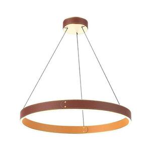 142027 - LED Csillár zsinóron LEATHER LED/47, 8W/230V barna/narancssárga 142027 kép