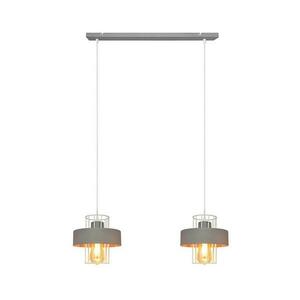 Csillár zsinóron VOLTA 2xE27/15W/230V szürke W-L 1377/2 GR+WT kép