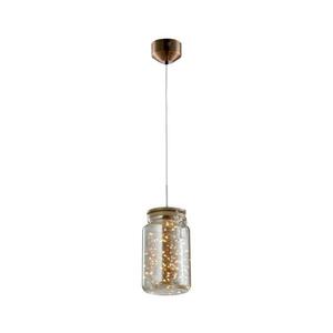 142029 - LED Csillár zsinóron JAR LED/5W/230V réz/fa 142029 kép