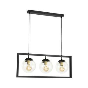 113000 - Csillár zsinóron REY 3xE27/7W/230V fekete 113000 kép