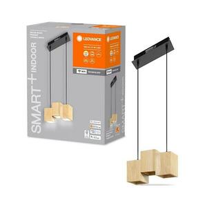 Ledvance - LED Dimmelhető csillár zsinóron DECOR WOOD 3xLED/7W/230V Wi-Fi 4058075757462 kép