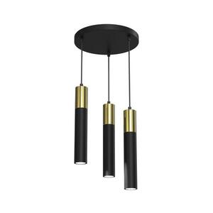 Csillár zsinóron CASSA 3xGU10/8W/230V fekete/arany 4146 kép