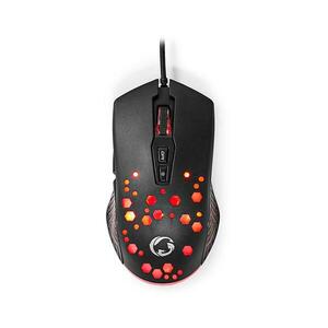 GMWD410BK- LED Gaming egér 800/1200/2400/3200/4800/7200 DPI 7 gombos fekete GMWD410BK kép