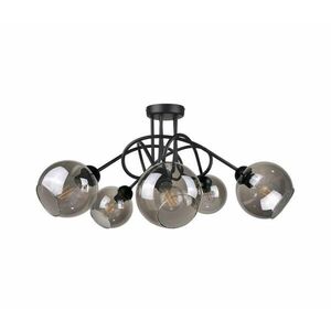 Keter Lighting Felületre szerelhető csillár RIN 5xE27/60W/230V fekete 1275/22 kép