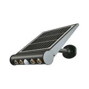 LED napelemes fali lámpa szenzorral LED/8W/3, 7V IP65 3000K 4000 mAh 6844 kép