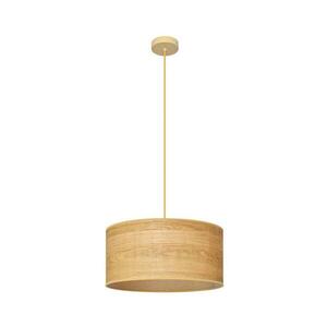 Csillár zsinóron ALBA 1xE27/15W/230V á. 40 cm barna W-KM 4020/1 WOOD OPLOT kép