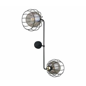 Keter Lighting Fali lámpa SOLO BLACK 2xE27/60W/230V fekete/arany 1491 kép