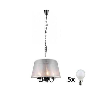 Reality - LED láncos csillár CIMA 5xE14/40W/230V szürke R31035032 kép