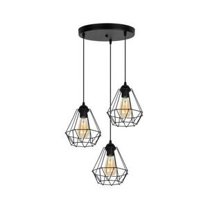 HEXE Csillár zsinóron DIAMENT 3xE27/60W/230V 0060 kép