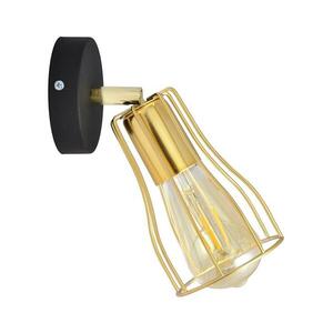 Fali spotlámpa TUBE 1xGU10/15W/230V arany/fekete R-KM 1924/1K BK+GO MAT kép