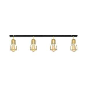 Spotlámpa TUBE 4xE27/15W/230V arany/fekete R-L 1924/4K BK+GO MAT kép