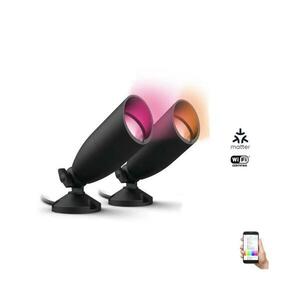 WiZ -KÉSZLET 2x LED RGBW Dimmelhető kültéri lámpa SPOT LED/10W/230V IP65 Wi-Fi 872016907159900 kép