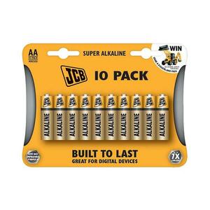 JCB-LR06-10B - Alkáli elem 10db AA 1, 5V JCB-LR06-10B kép
