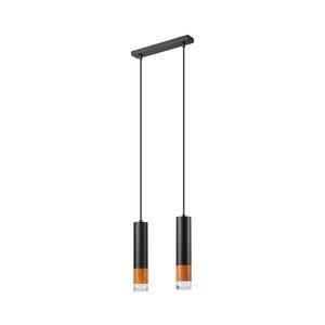 Csillár zsinóron AURELIA 2xGU10/10W/230V LM-2.152/CZARNY kép