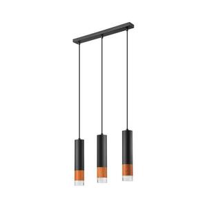 Csillár zsinóron AURELIA 3xGU10/10W/230V LM-3.152/CZARNY kép