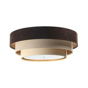 TRINITI mennyezeti lámpa 2xE27/60W/230V barna/beige/arany 050-2EP-080 kép