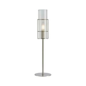 Markslöjd 108557 - Asztali lámpa TUBO 1xE14/40W/230V 50 cm fényes króm/átlátszó 108557 kép
