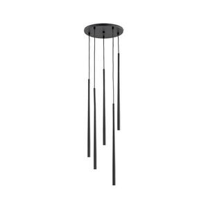 Csillár zsinóron CARMEN 5xG9/40W/230V á. 30 cm fekete 63147 kép