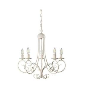 ONLI - POMPEI láncon függő csillár 5xE14/6W/230V krémszínű 4885/5 kép