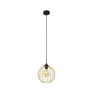 Csillár zsinóron MERCURE 1xE27/15W/230V arany/fekete W-KM 1388/1 BK-B GO MAT kép