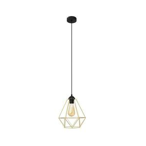 Csillár zsinóron KARO 1xE27/15W/230V arany/fekete W-KM 1311/1 BK-B GO MAT kép