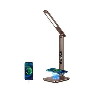 08975L- LED Dimmelhető lámpa vezeték nélküli töltéssel KINGFISHER LED/8, 5W/230V barna 08975L kép