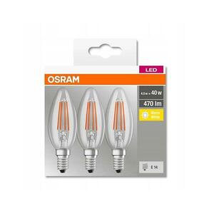 KÉSZLET 3x LED Izzó VINTAGE B40 E14/4W/230V 2700K - Osram 4058075819313 kép