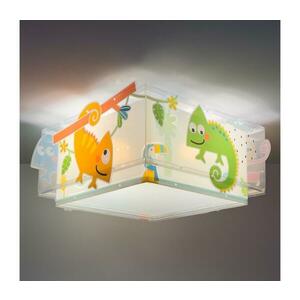 Dalber 63316 - Gyerek mennyezeti lámpa HAPPY JUNGLE 2xE27/15W/230V 63316M kép