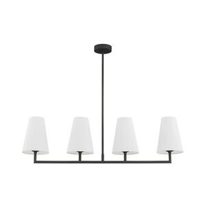 Argon 1831 - Csillár rúdon SAFIANO 4xE27/15W/230V fekete 1831 kép