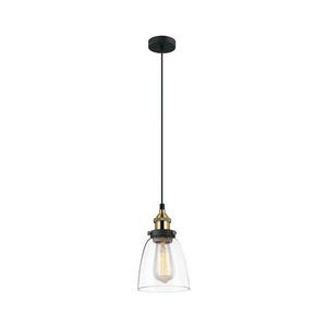 MDM-2563/1 GD+CL - Csillár zsinóron FRANCIS 1xE27/40W/230V fekete/arany MDM-2563/1 GD+CL kép