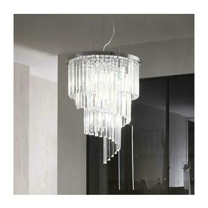 Ideal Lux - Kristály csillár zsinóron CARLTON 12xE14/40W/230V átm. 50 cm króm 166247 kép