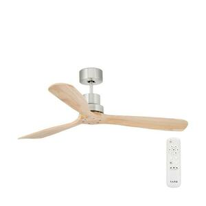 FARO Barcelona FARO 33373DC - Mennyezeti látor LANTAU fa/matt króm á. 132 cm + távirányítás 33373DC kép