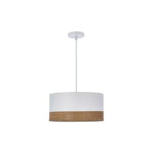 Csillár zsinóron BIANCO 1xE27/40W/230V fehér/barna 31-17536 kép