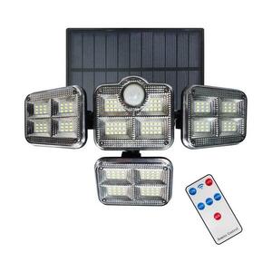 LED Napelemes reflektor mozgás- és szürkületérzékelővel 30W/3, 7V 2400 mAh IP47 + távirányító EKO9153 kép