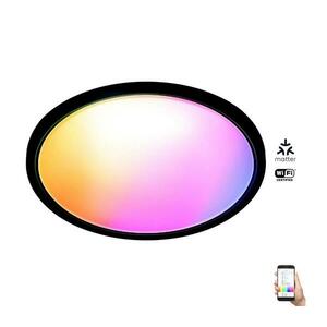 WiZ - LED RGB dimmelhető SUPERSLIM mennyezeti lámpa LED/32W/230V Wi-Fi fekete 8720169072671 kép