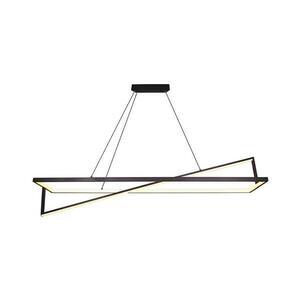 LED Dimmelhető csillár zsinóron LED/45W/230V 3000K 114 cm fekete 6906 kép